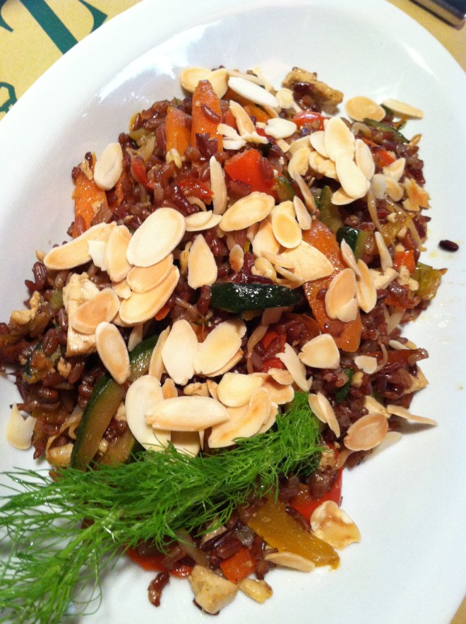 La Zucca Red Rice w Almonds & Tofu