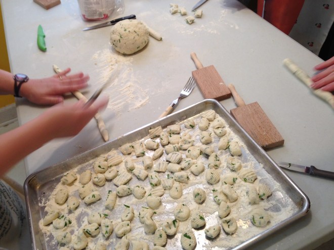 making ricotta gnocchi
