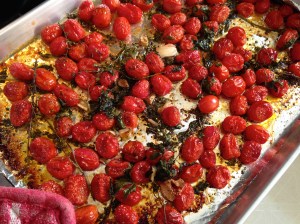 Roasted Cherry Tomato Sauce cooked