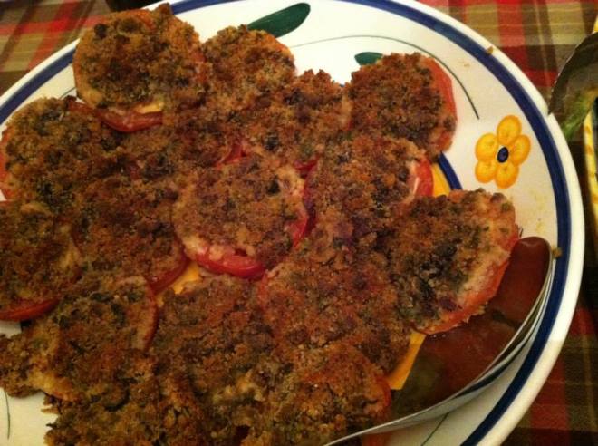 Roasted Tomatoes with Breadcrumb