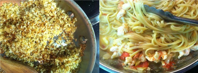 browning the breadcrumbs