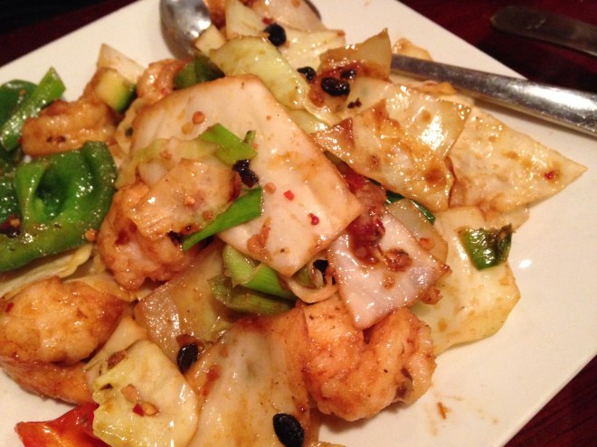 Shrimp w Black Bean Sauce at Chinatown