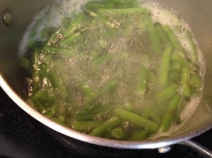 green beans boiling