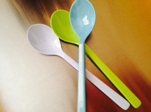 plastic ice cream spoons