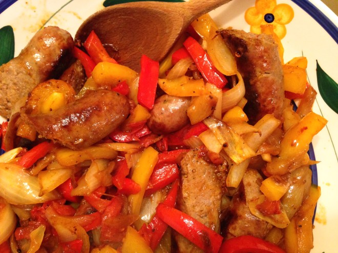 sausage and peppers. you know you love it.
