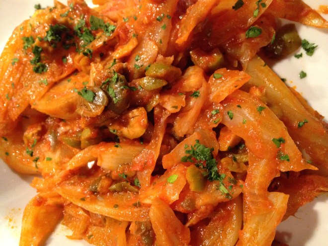 braised fennel at La Zucca