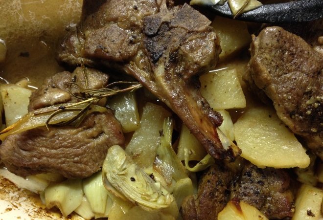 roasted lamb with fennel
