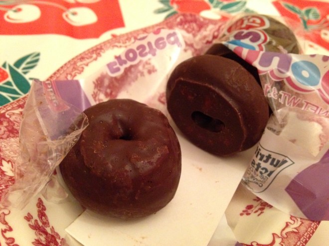 mini chocolate donuts - 4 left
