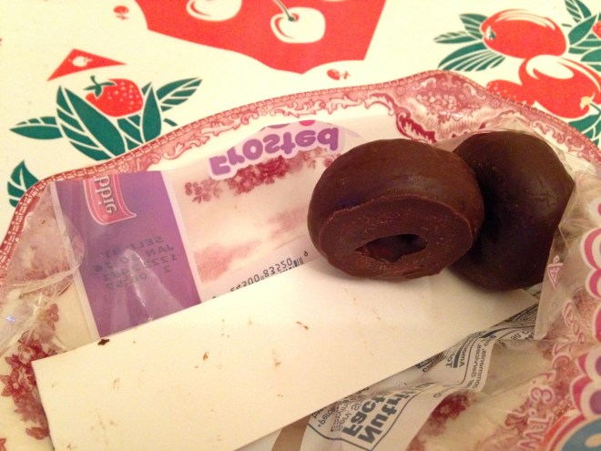 chocolate mini donuts - 2 left