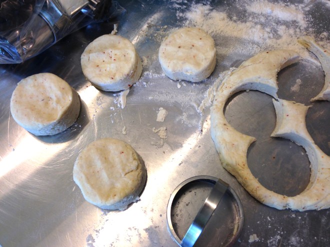 cut biscuit dough straight down. no wiggling.